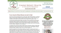 Desktop Screenshot of caninekidneyhealth.com